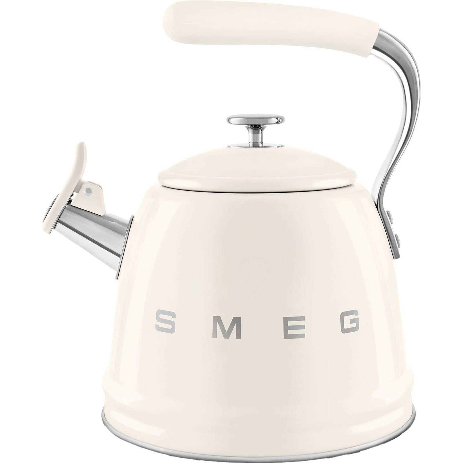 Smeg Smeg Vandkedel med fløjte 2,3 liter, creme ❤ billede i brug i kategorien Kittel