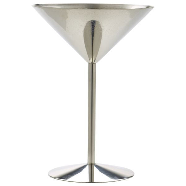 Produktbillede af Rustfrit Stål Martini Glas 24cl Genware på tilbud – premium kvalitet og detaljer
