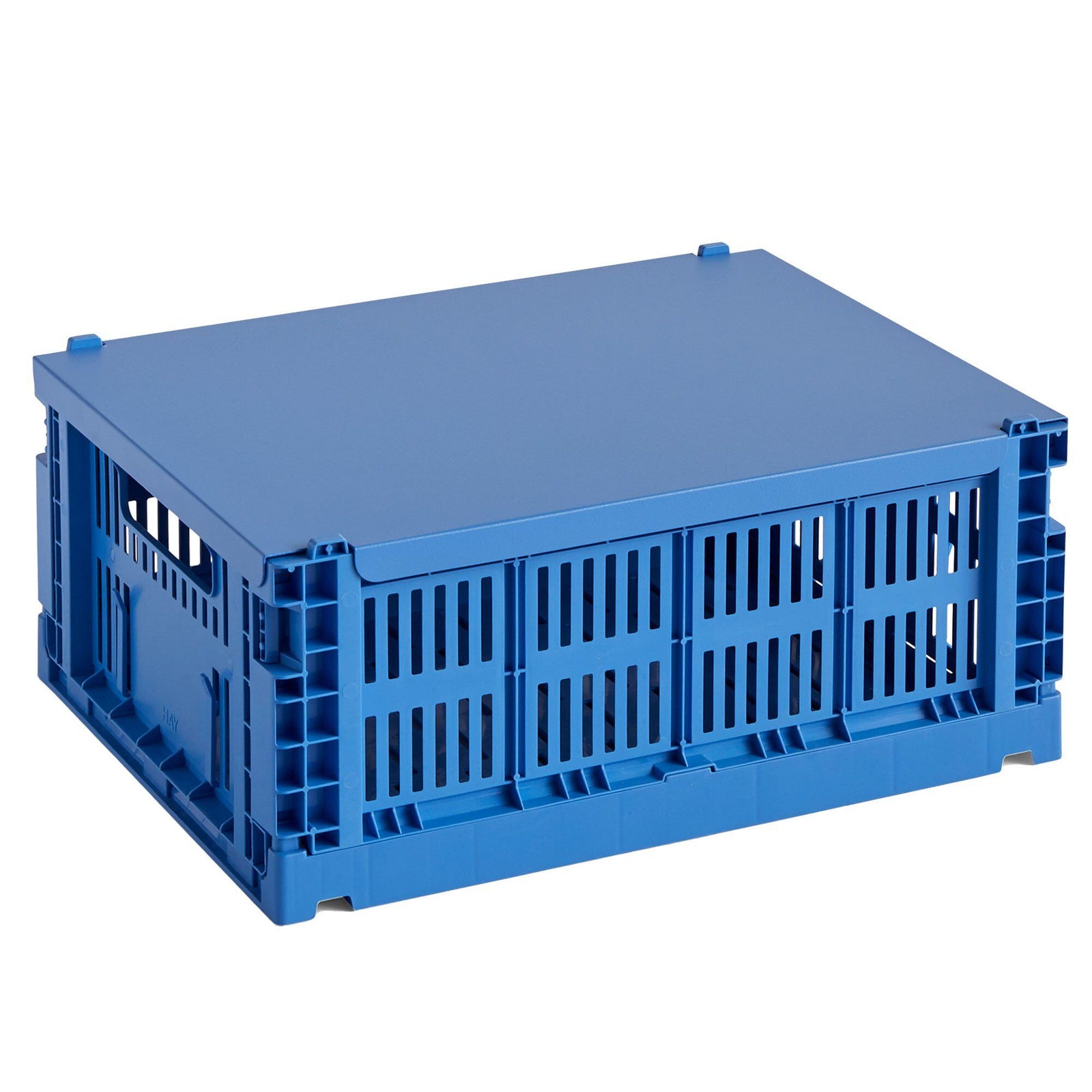 Hay Hay Låg, Colour Crate, electric blue, medium ❤ billede i brug (Låg)