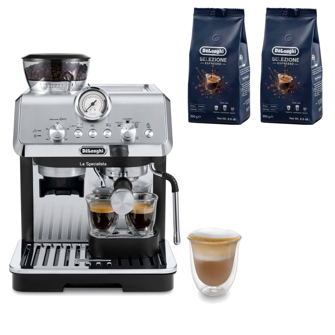 Delonghi Delonghi La Specialista Arte espressomaskine & 2 stk. kaffebønner DLSC600 – billede i brug (Espressomaskiner)
