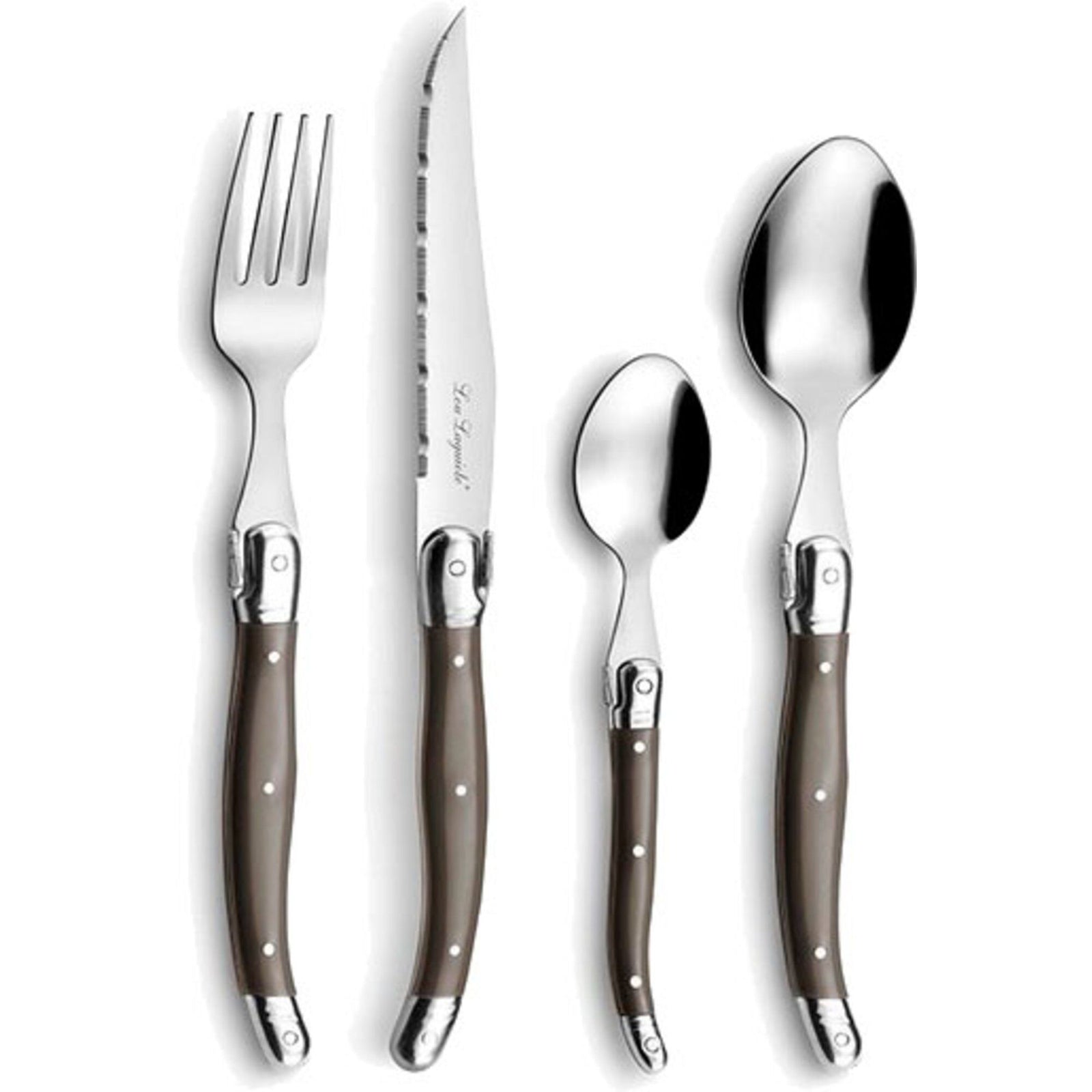 Lou laguiole Lou laguiole Tradition bestiksæt 24 dele, pepper – produktvisning (Bestikssæt)