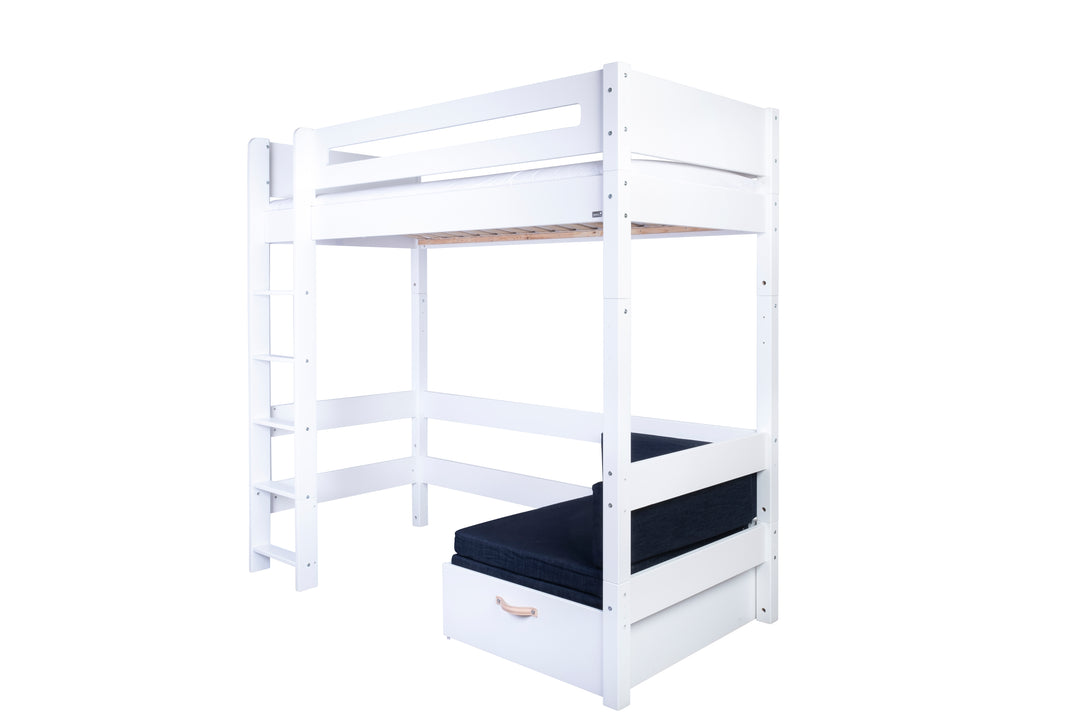 Manis-H  Fenris Højseng med design sengehest og sofamodul 160 cm  -  90x160