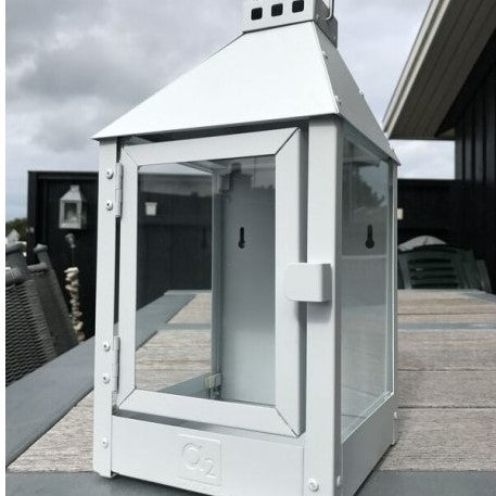 Produktbillede af Marco Lanterne til væg 5 farver 17 x 17 x 36,5 cm Galvaniseret Hvid på tilbud i høj kvalitet