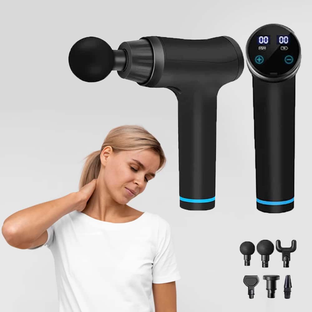 Produktbillede af Massagepistol Pro+ til ømme muskler m/30 hastighedsniveauer på tilbud