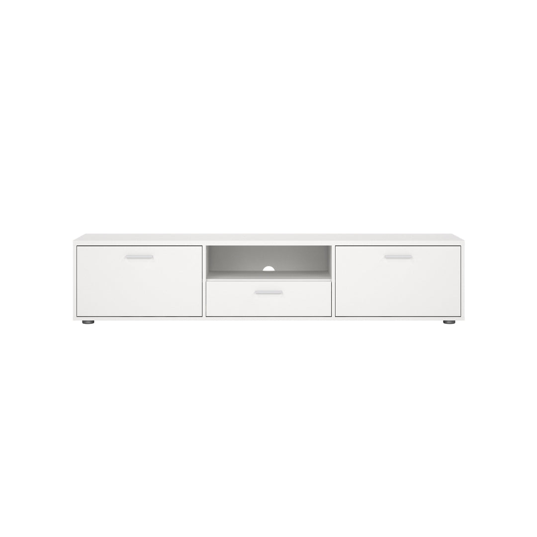 TVILUM Media TV-bord m. 2 låger og 1 skuffe hvid folie/spånplade 177.2x39.8