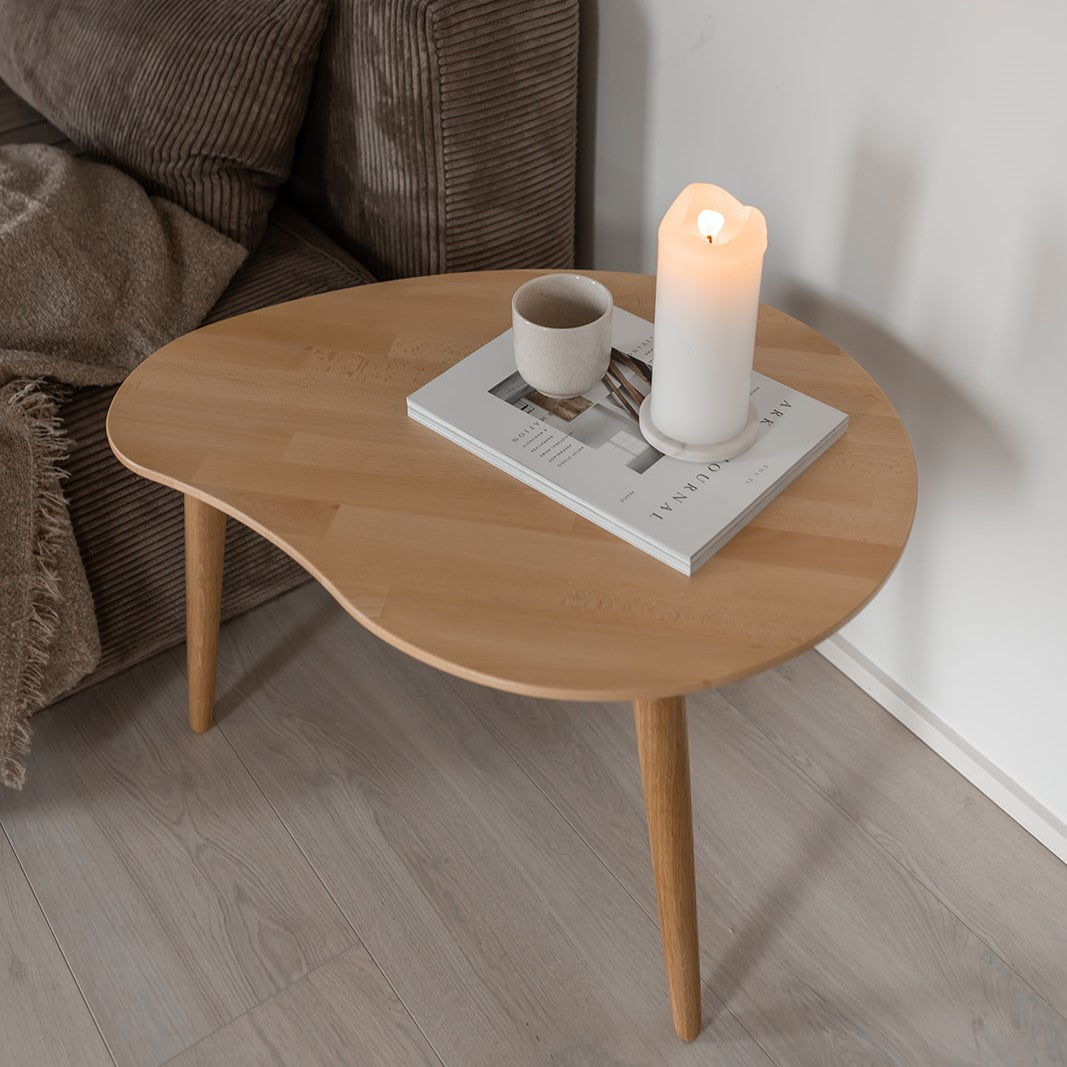 CT 10 Sofabord i massiv bøg med paletform og størrelse 89 x 66 cm. Højde 45 cm Ubehandlet