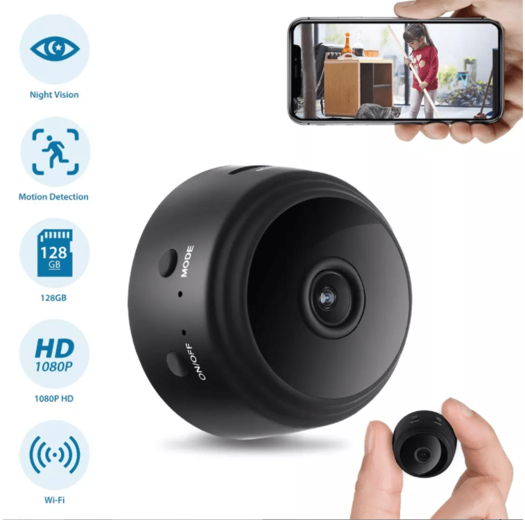 Produktbillede af Overvågnings Mini HD-kamera på tilbud