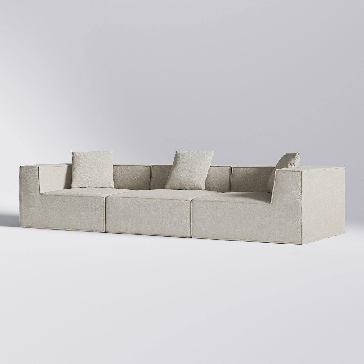 Beige Moduri Harmony modulsofa med hjørnemoduler og centralt sofamodul