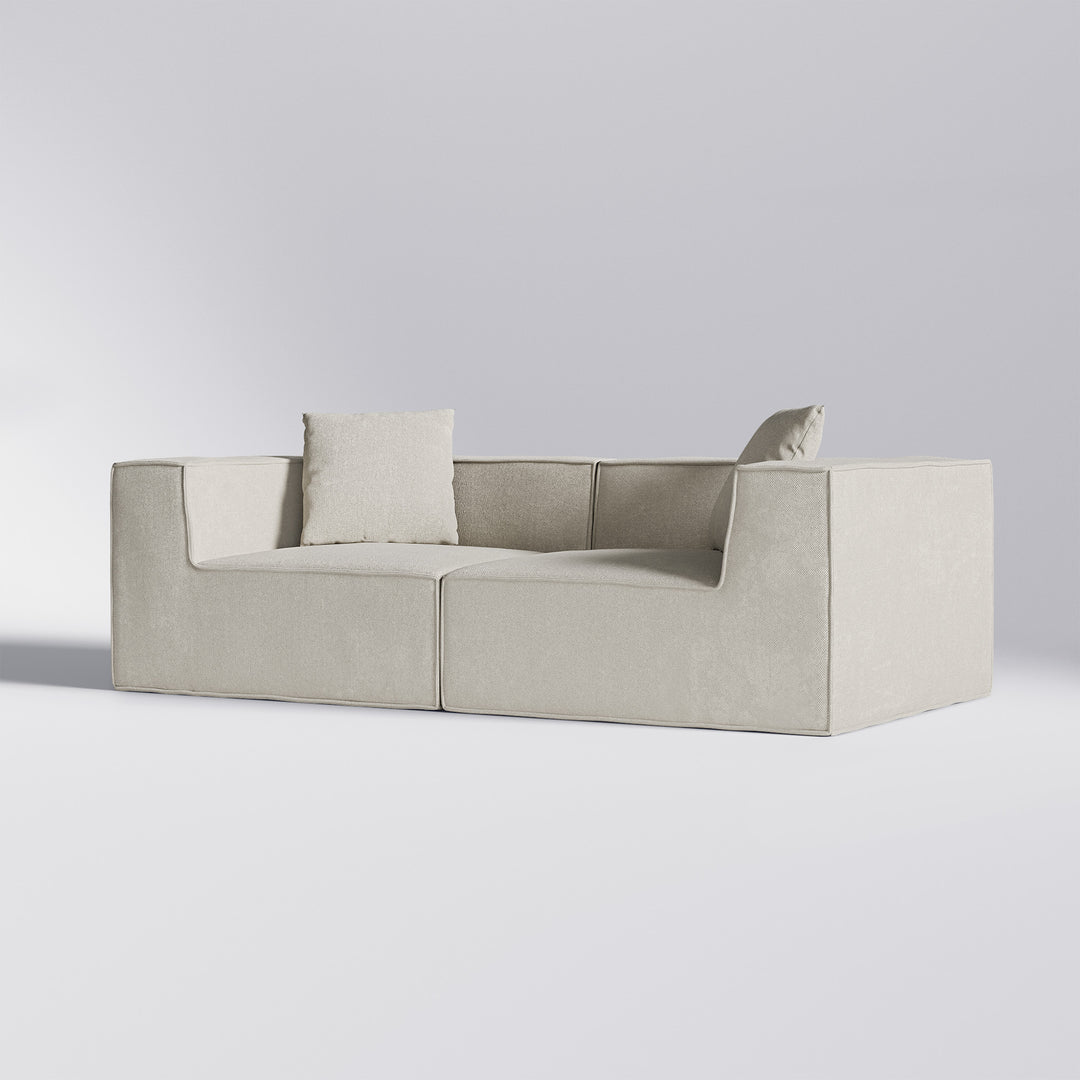 Beige Moduri Corner 2-personers modulsofa af to hjørnemoduler