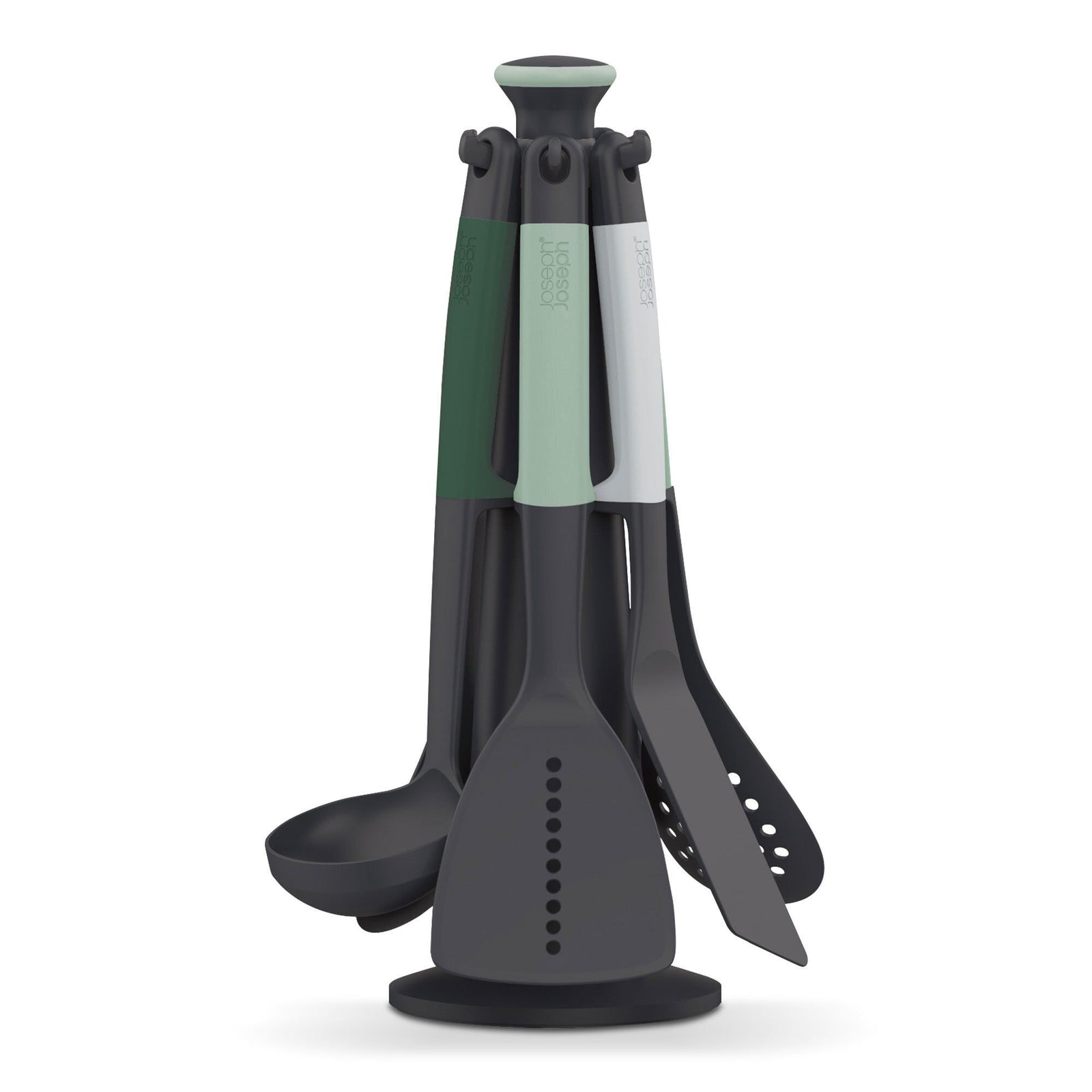 Joseph joseph Joseph joseph Elevate  redskapssæt med holder 6 dele, lysegrøn – billede i brug (Køkkenredskaber)