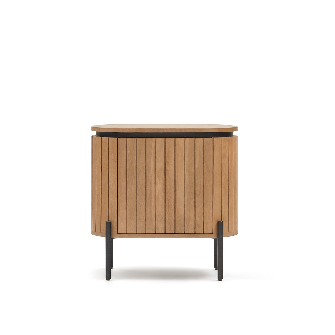 KAVE HOME Licia sengebord m. 1 låge og 1 hylde- natur mangotræ 55x35