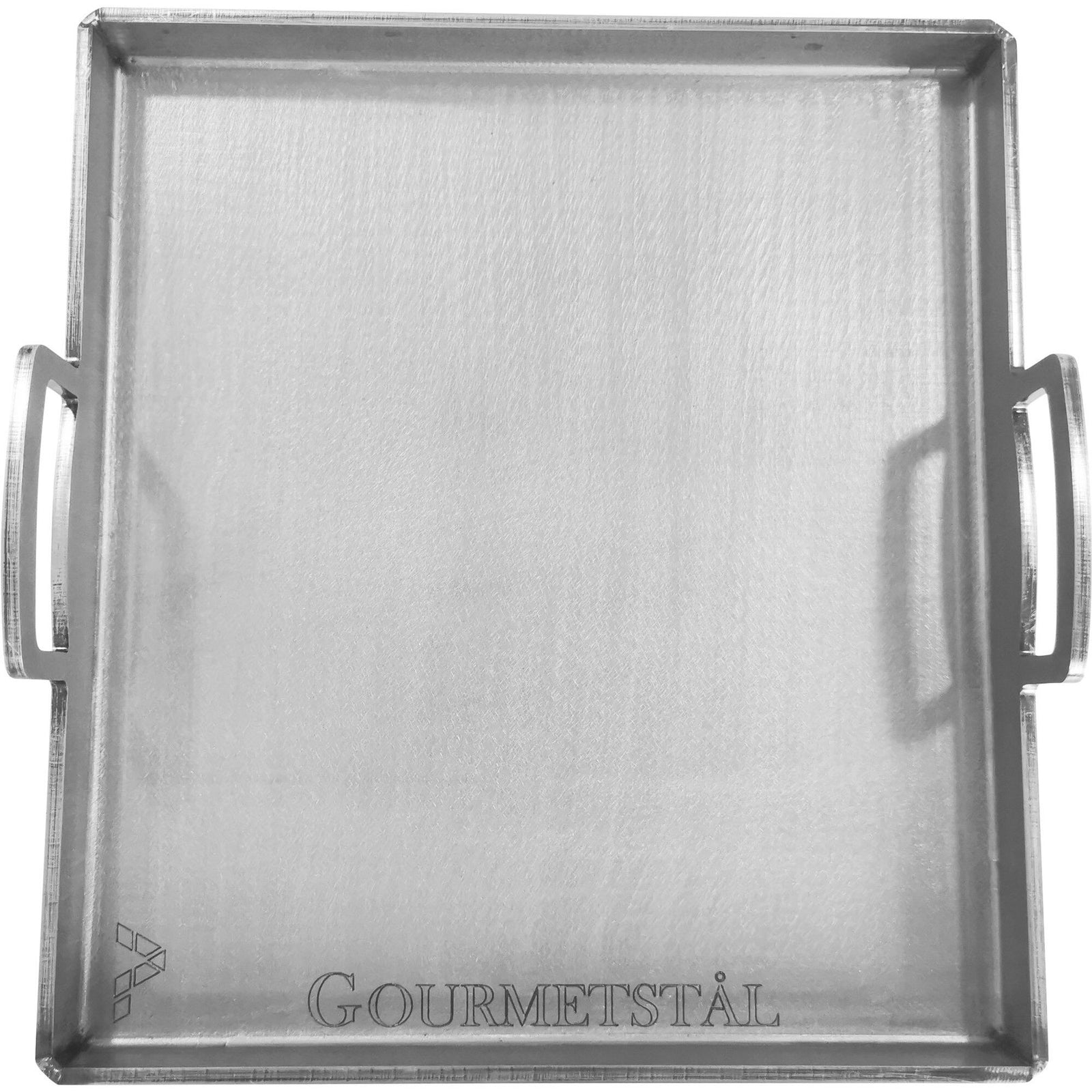 Gourmetstål Gourmetstål Stegebord med Kant, 39 x 34 cm – vinkelbillede (Stegeplade)
