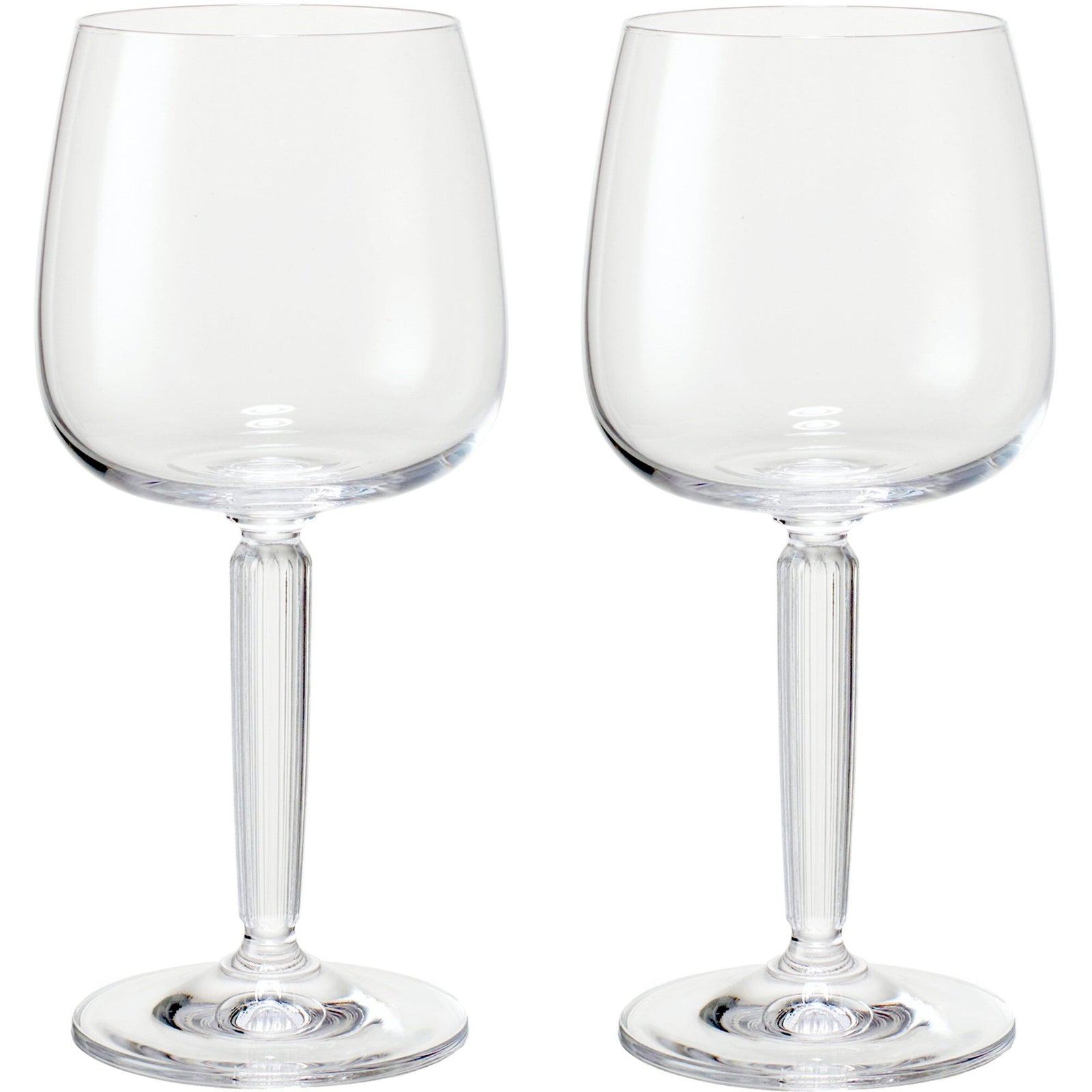 Kähler Kähler Hammershøi hvidvinsglas, 35 cl, Ø 8,5 cm, 2 stk, klar – close-up (Hvidvinsglas)