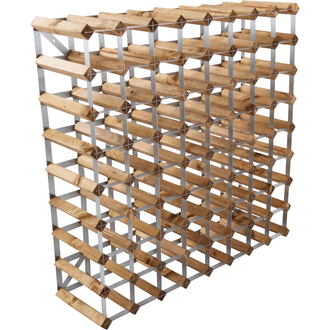 Traditional wine rack Traditional wine rack Vinreol Saml-Selv Lys Eg 72 flasker ❤ detaljebillede (Vinstativ)