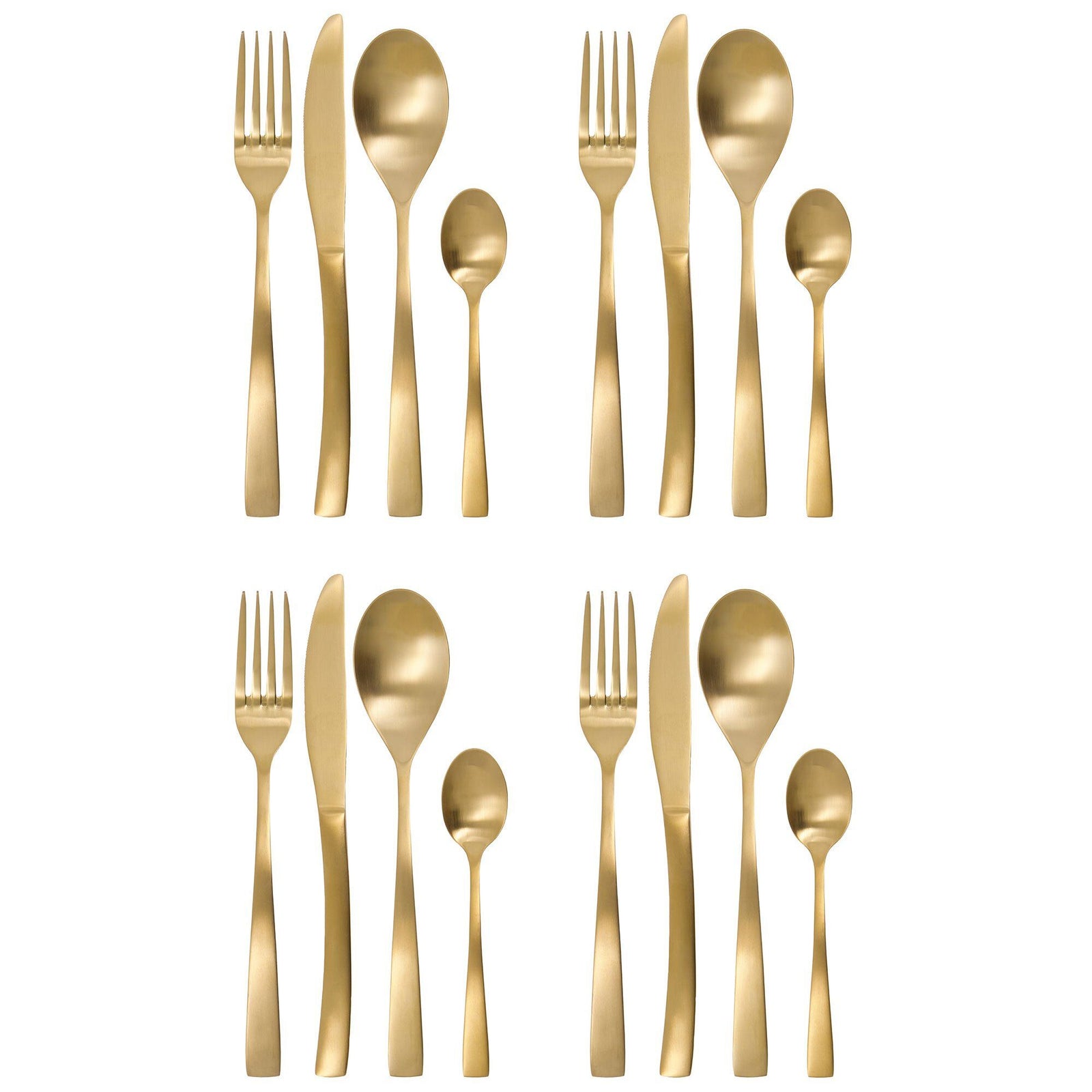 House doctor House doctor Guld bestik sæt 16 dele, guld ❤ billede i brug (Bestikssæt)