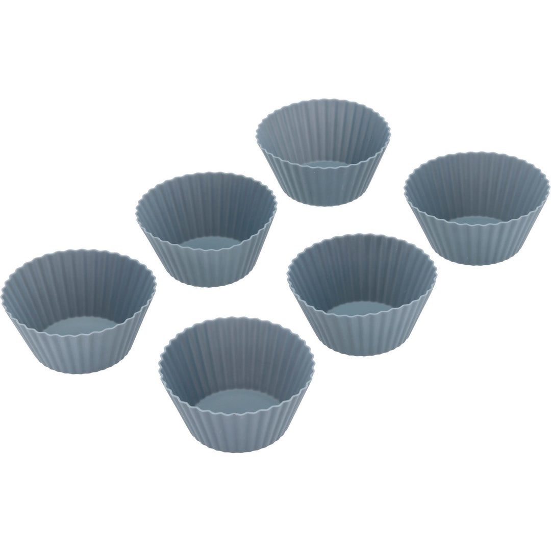 Tareq taylor Tareq taylor Pecan muffinform 6 stk, 7x3 cm, indigo – close-up (Muffinsform)
