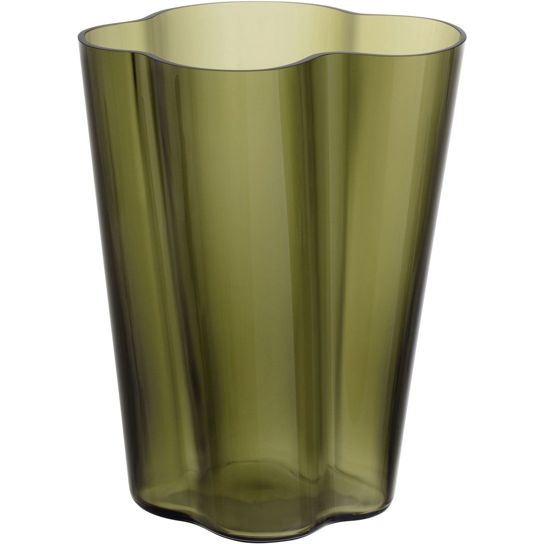 Iittala Iittala Aalto Vase 27cm, Mosgrøn ❤ vinkelbillede (Vase)