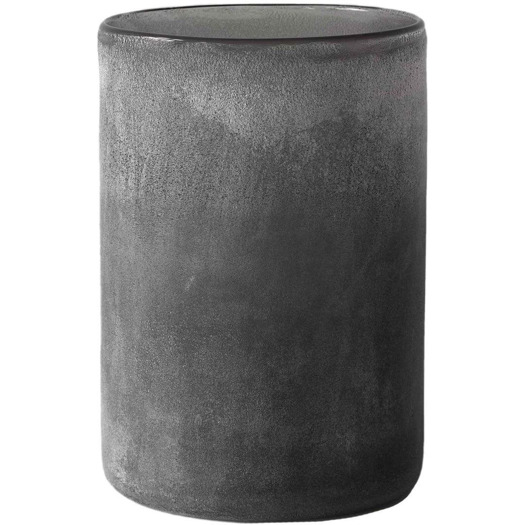 Tell me more Tell me more Frost fyrfadsstage, grey, large – produktbillede (Lysestage)