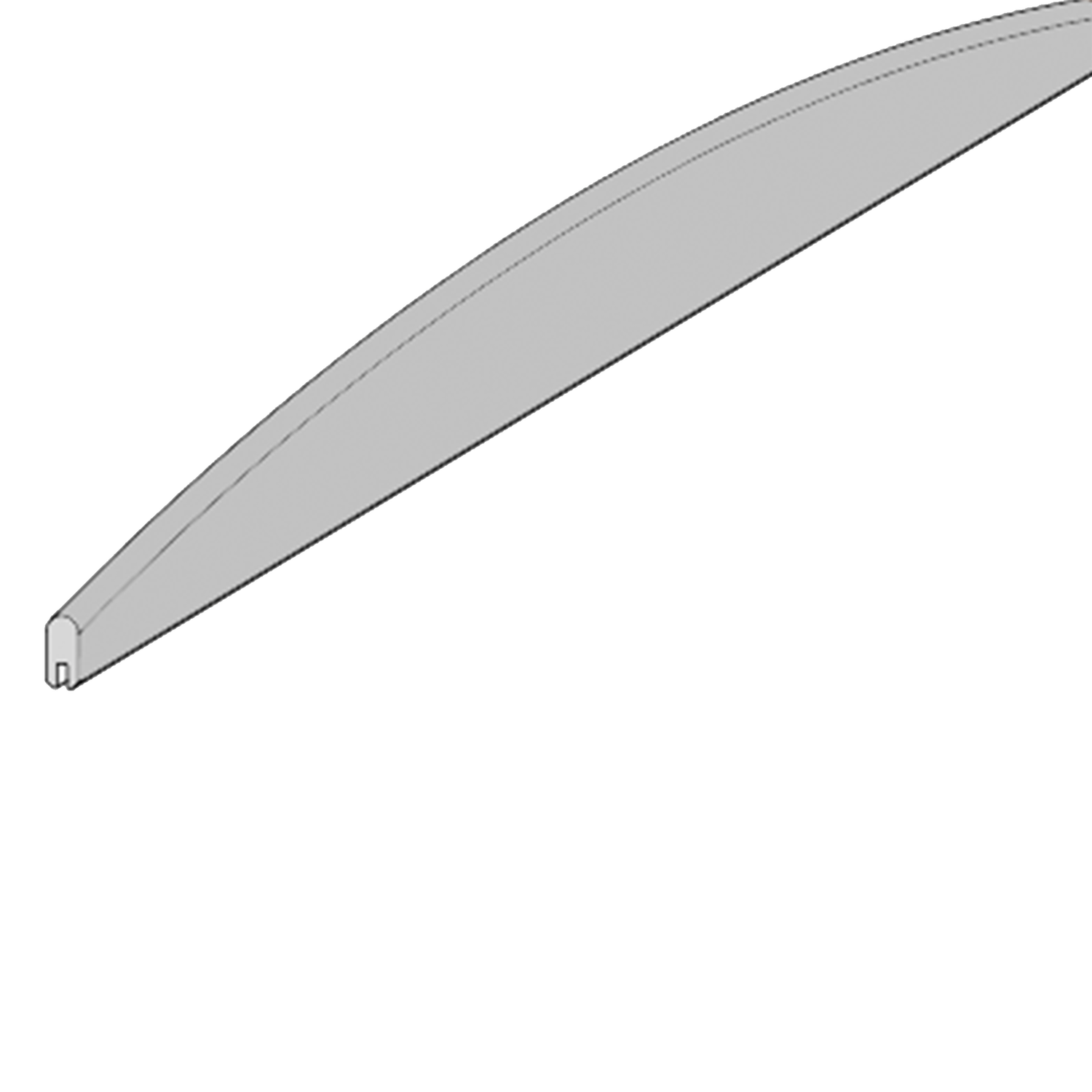 Produktbillede af Buet top til profilhegn 2,2 x 120 x 200 cm HORTUS på tilbud i høj kvalitet