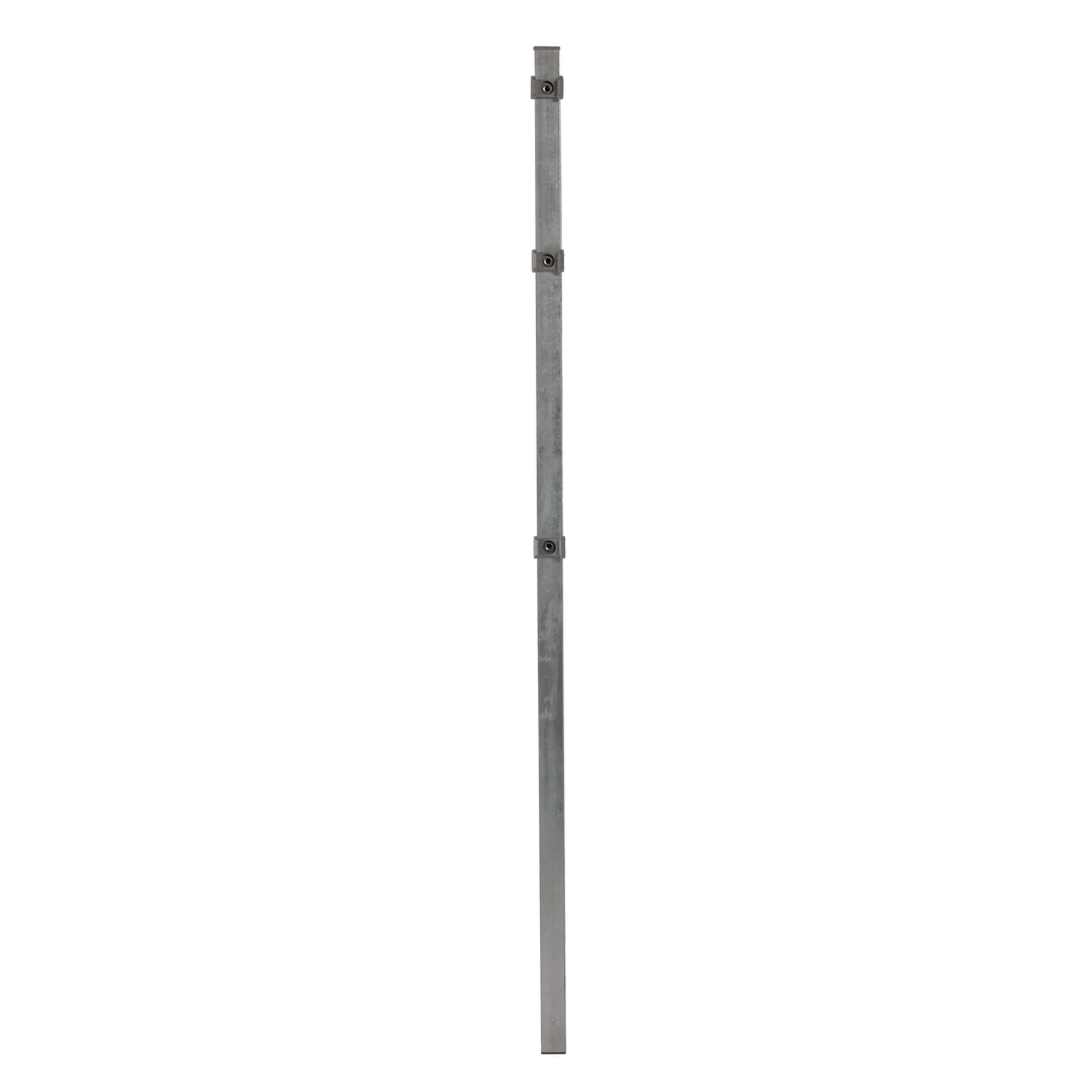 Produktbillede af Stolpe for panelhegn med deko X 40 x 40 x 1500 mm sort på tilbud i høj kvalitet