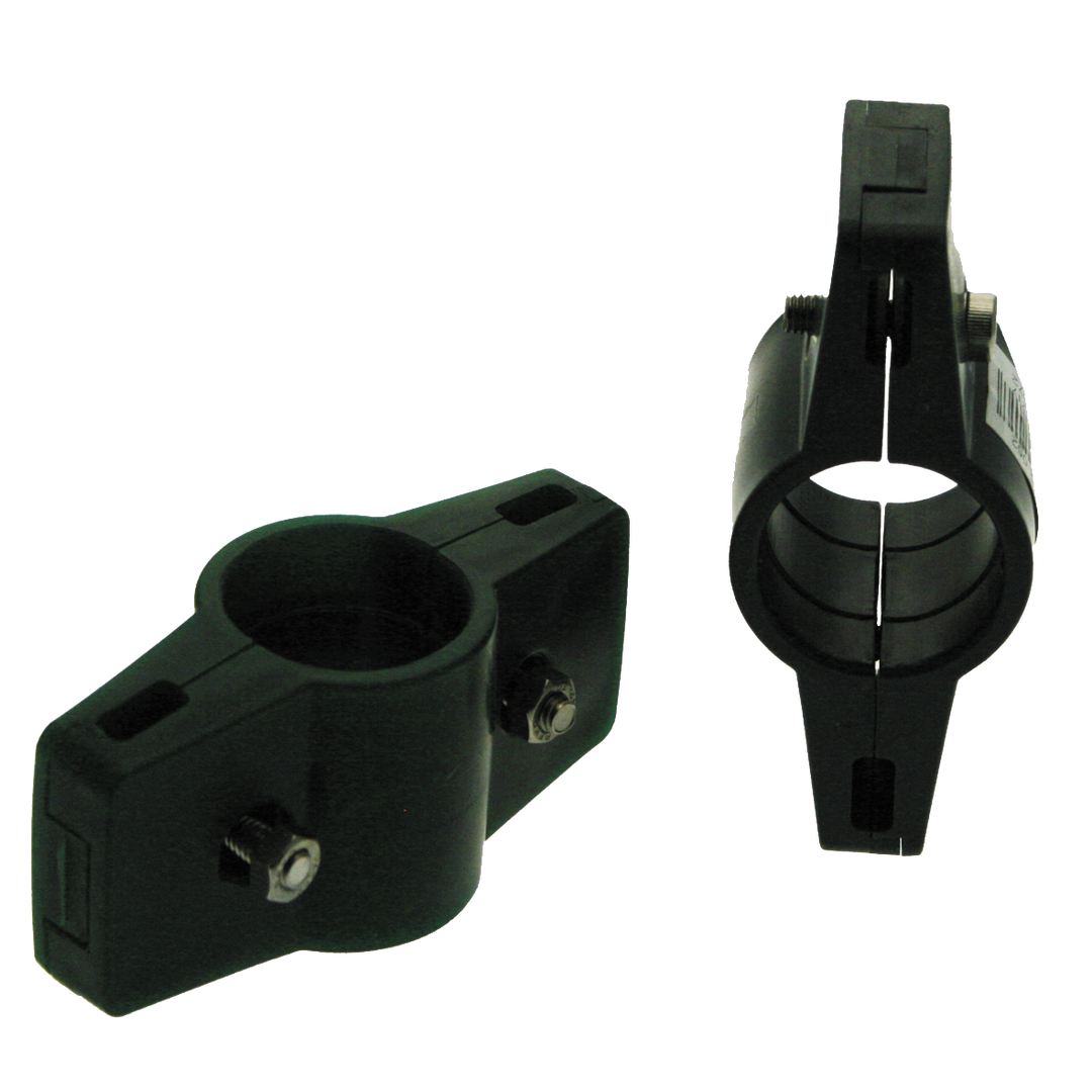 Produktbillede af Dobbelt beslag for panelhegn Ø34 mm grå på tilbud i høj kvalitet