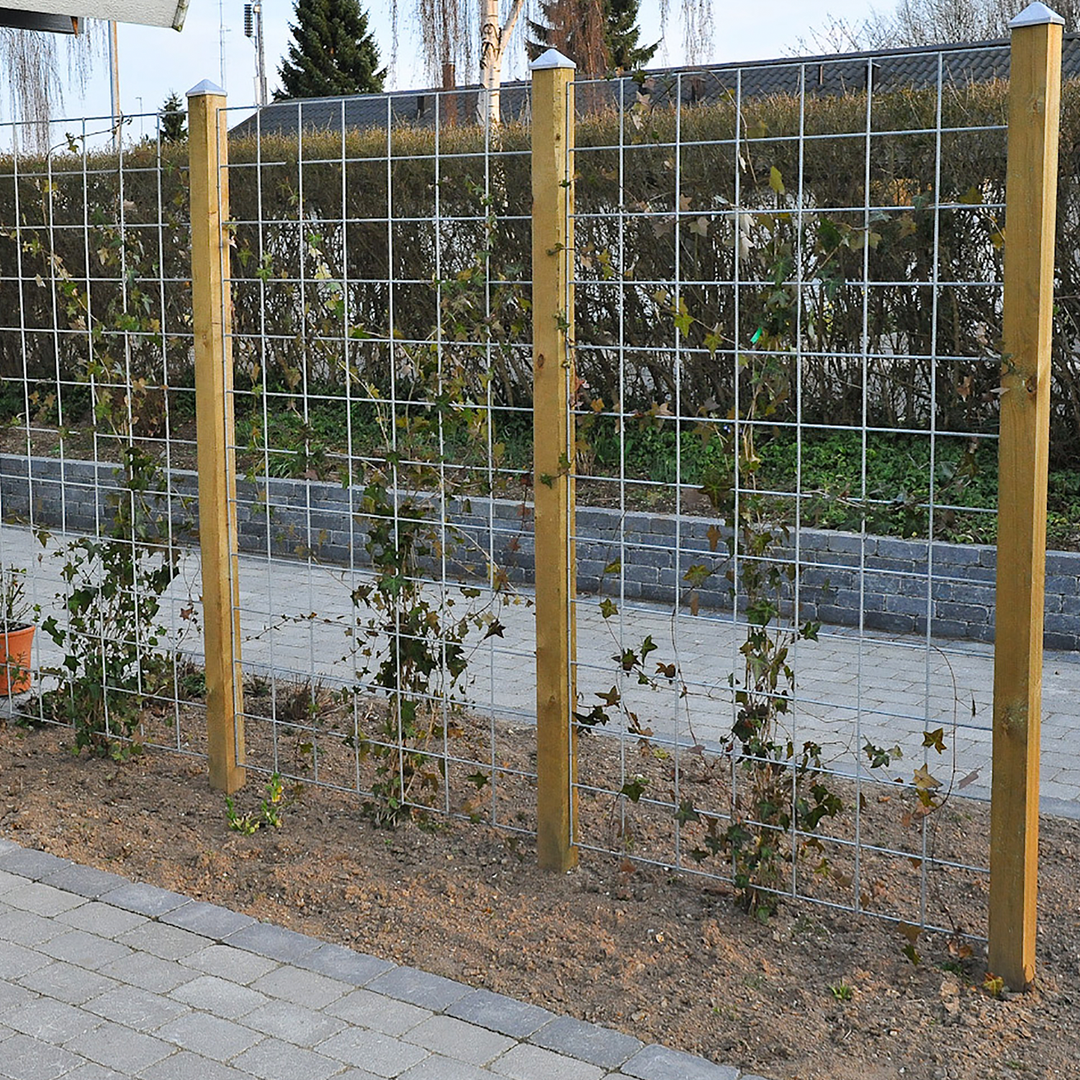 Produktbillede af HORTUS Rio-net espalier galvaniseret 90 x 120 cm inkl. beslag på tilbud i høj kvalitet