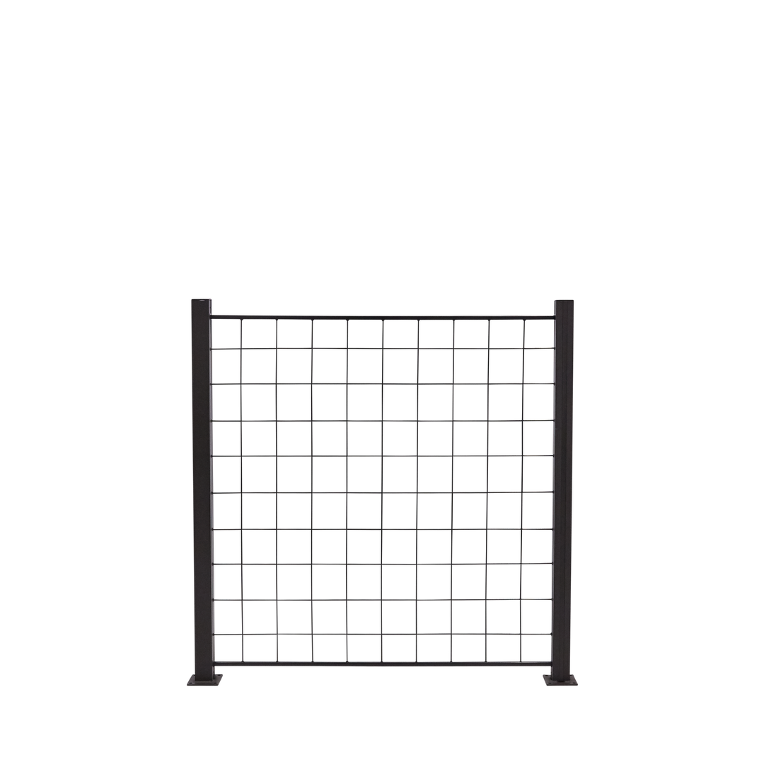 Produktbillede af HORTUS espalie 100x100 cm sort til aluminium stolpe på tilbud i høj kvalitet