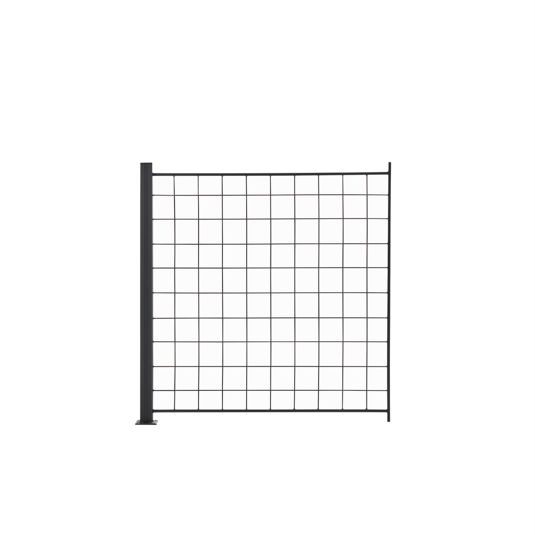 Produktbillede af HORTUS 1 tillægsfag espalie sort 100x100 cm inkl. 1 alu stolper 108 cm på tilbud i høj kvalitet