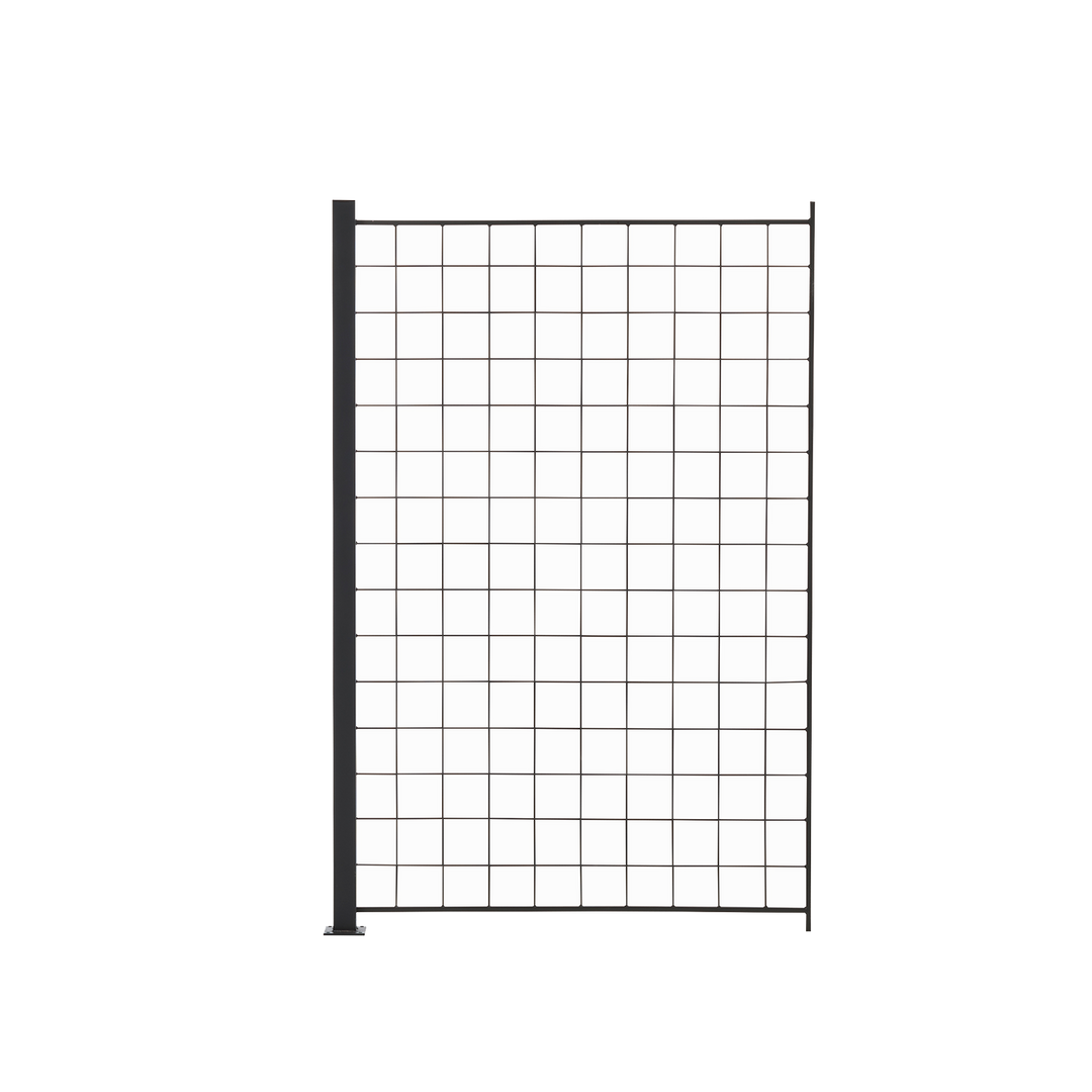 Produktbillede af HORTUS 1 tillægsfag espalie sort 150x100 cm inkl. 1 alu stolper 158 cm på tilbud i høj kvalitet