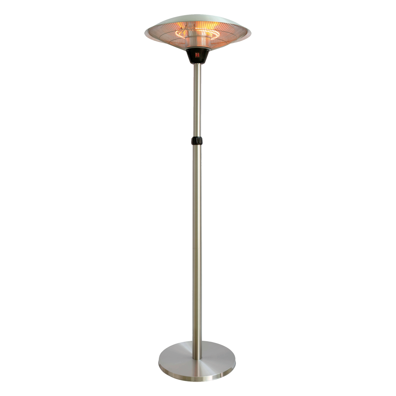 Produktbillede af HORTUS terrassevarmer gulvmodel med teleskop 900/1200/2100 W HA sølv på tilbud i høj kvalitet