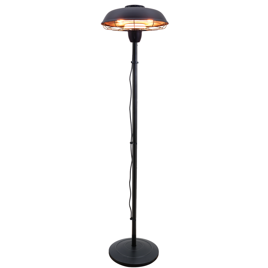 Produktbillede af HORTUS terrassevarmer gulvmodel HA 900/2100W sort på tilbud i høj kvalitet