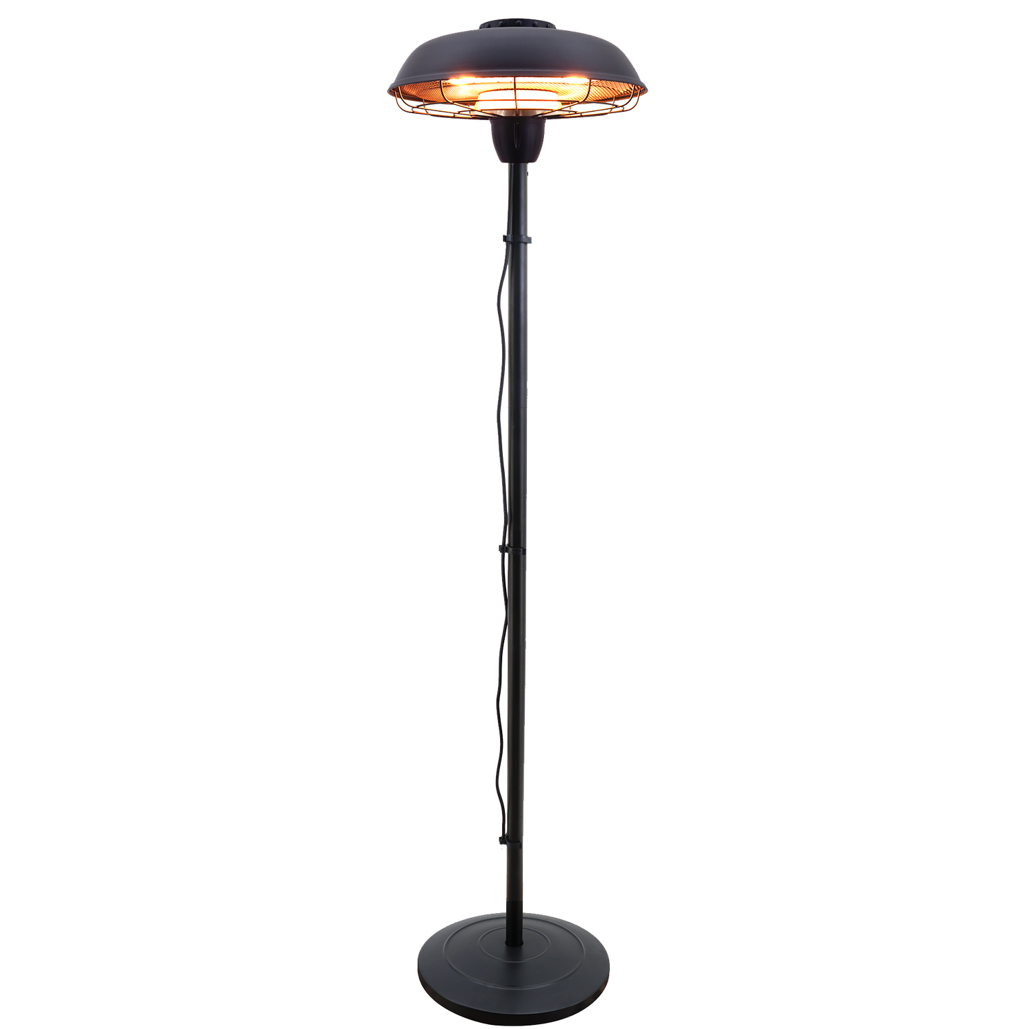 Produktbillede af HORTUS terrassevarmer gulvmodel HA 900/2100W sort på tilbud i høj kvalitet