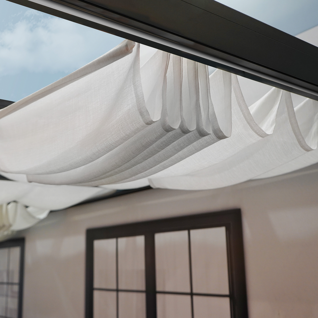 Produktbillede af Palram Canopia STOCKHOLM gardiner til terrasseoverdækning 3,4x5,2m på tilbud i høj kvalitet
