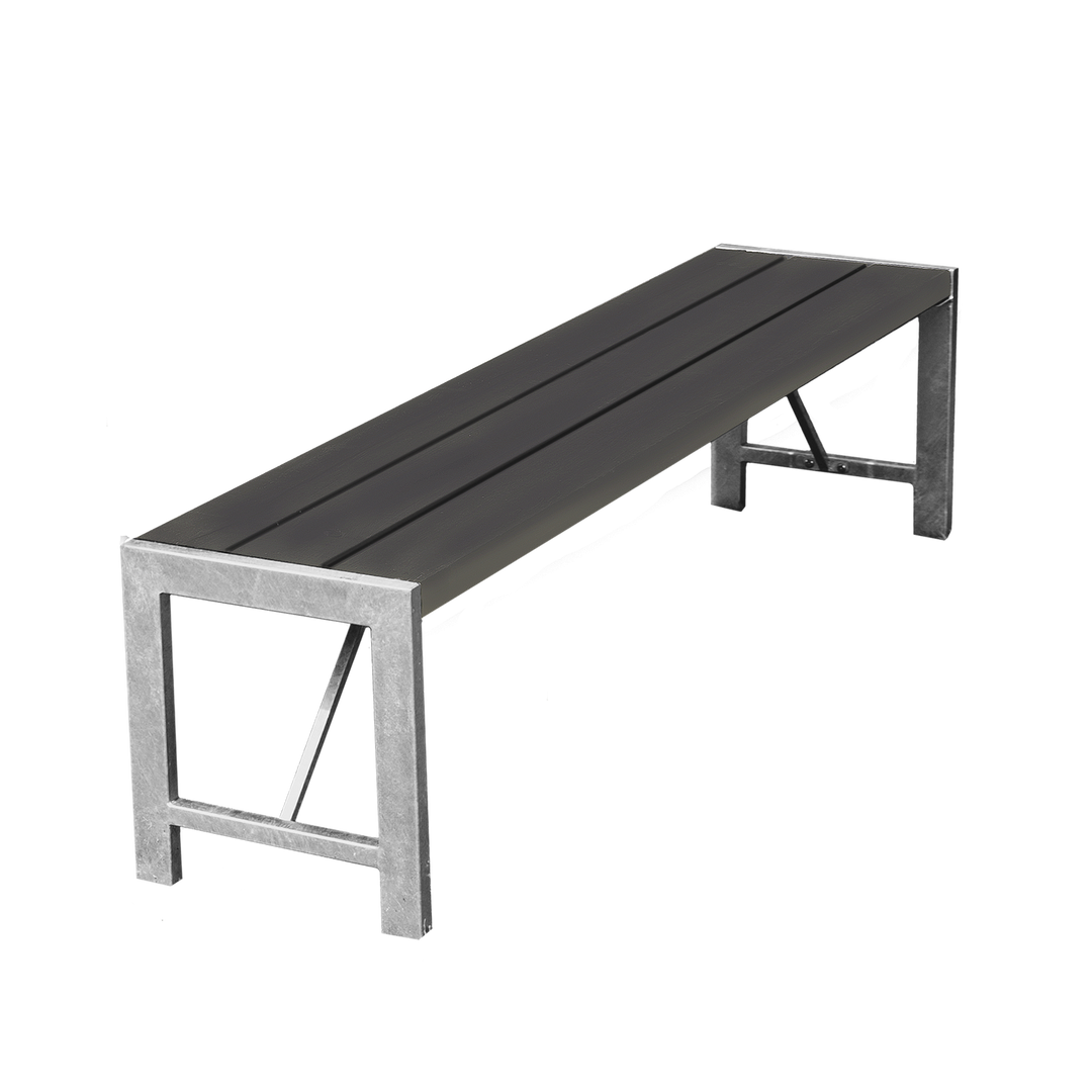 Produktbillede af Havebænk H-model 180 cm. Nonwood og med galvaniseret stel på tilbud i høj kvalitet