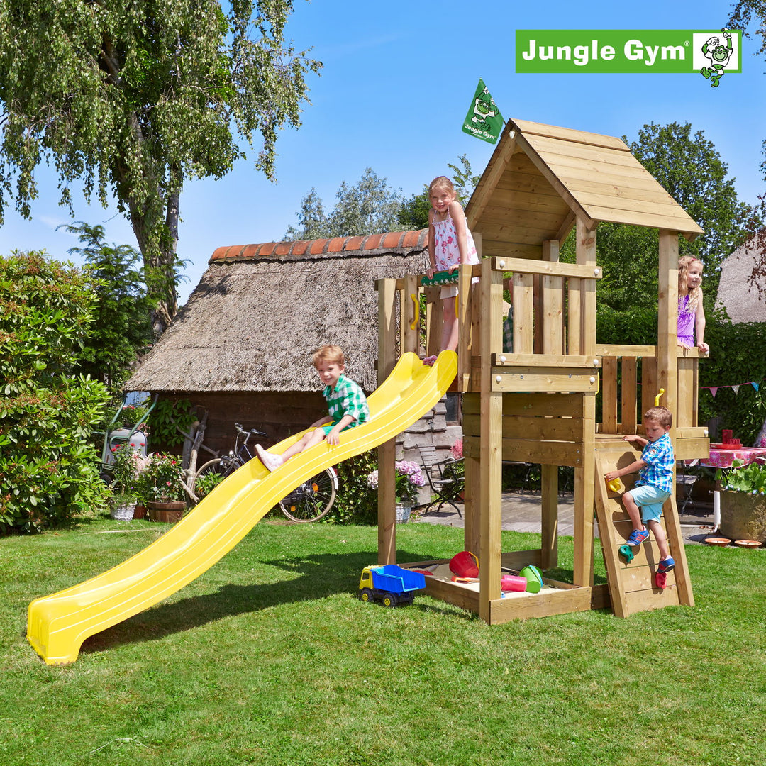 Produktbillede af Jungle Gym Cubby legetårn komplet ekskl. rutschebane på tilbud i høj kvalitet