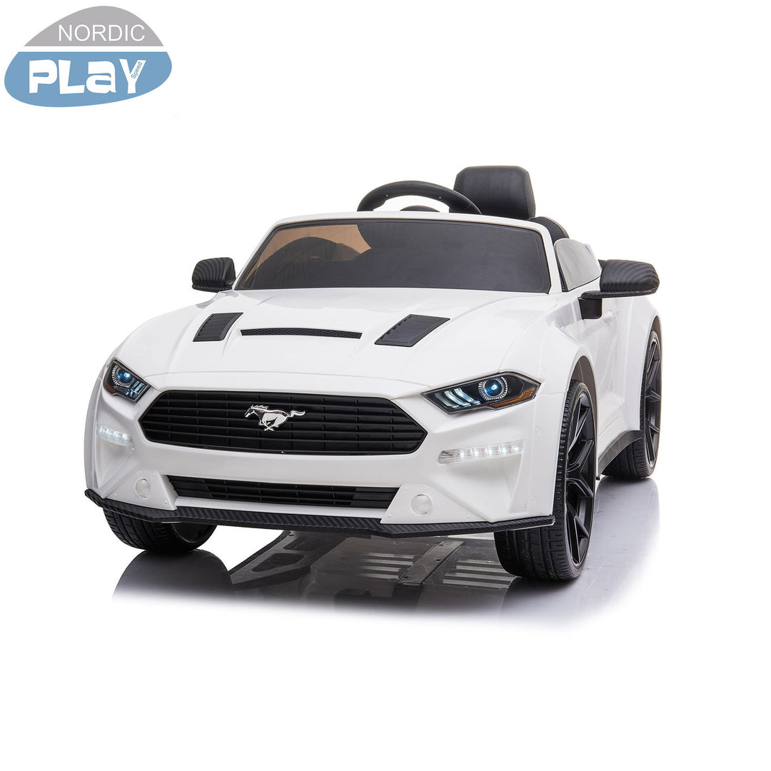 Produktbillede af Elbil Ford Mustang 2x12V batteri 24V output EVA hjul PU lædersæde NORDIC PLAY på tilbud i høj kvalitet