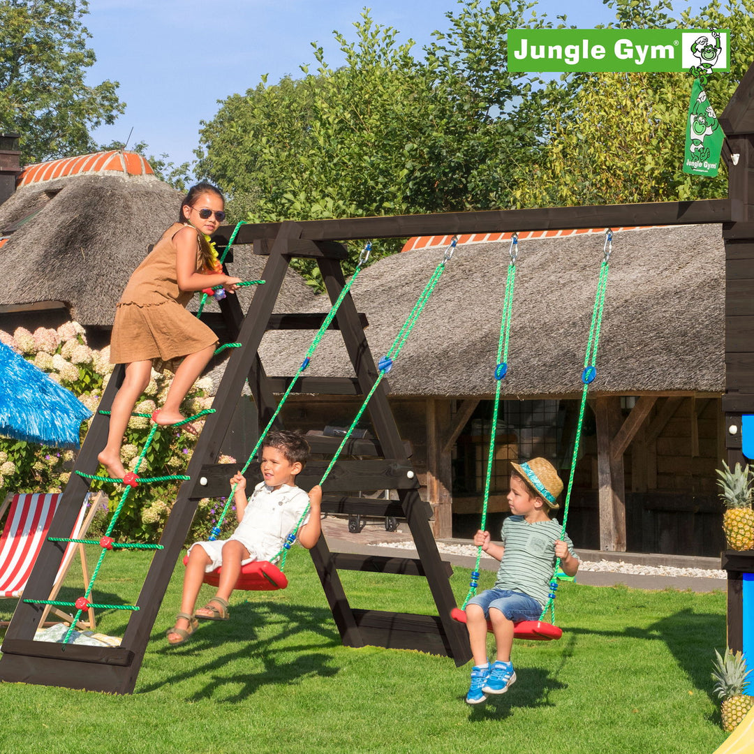 Produktbillede af Jungle Gym Climb modul X'tra komplet grundmalet sort på tilbud i høj kvalitet