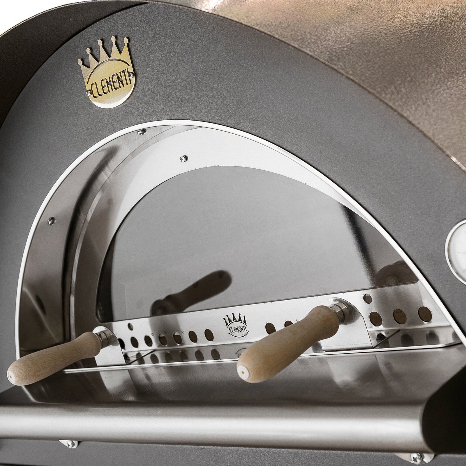 Clementi forni Clementi forni Glasdør til Family Pulcinella 80x100 cm. ❤ produktbillede (Pizzaovne)