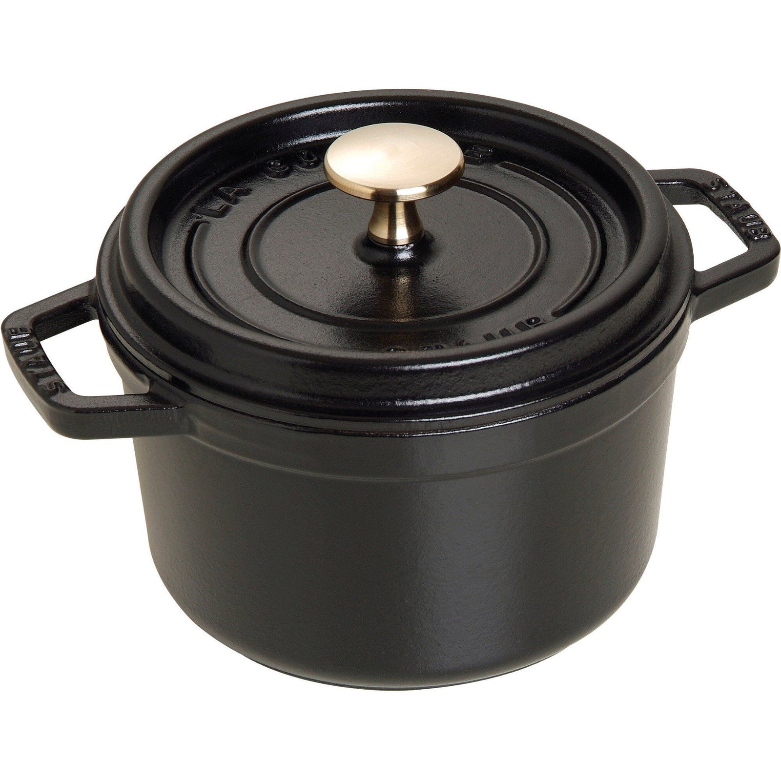 Staub Staub La Cocotte Rund cocotte 16cm. 1,2 liter, sort – produktfoto (Gryder)