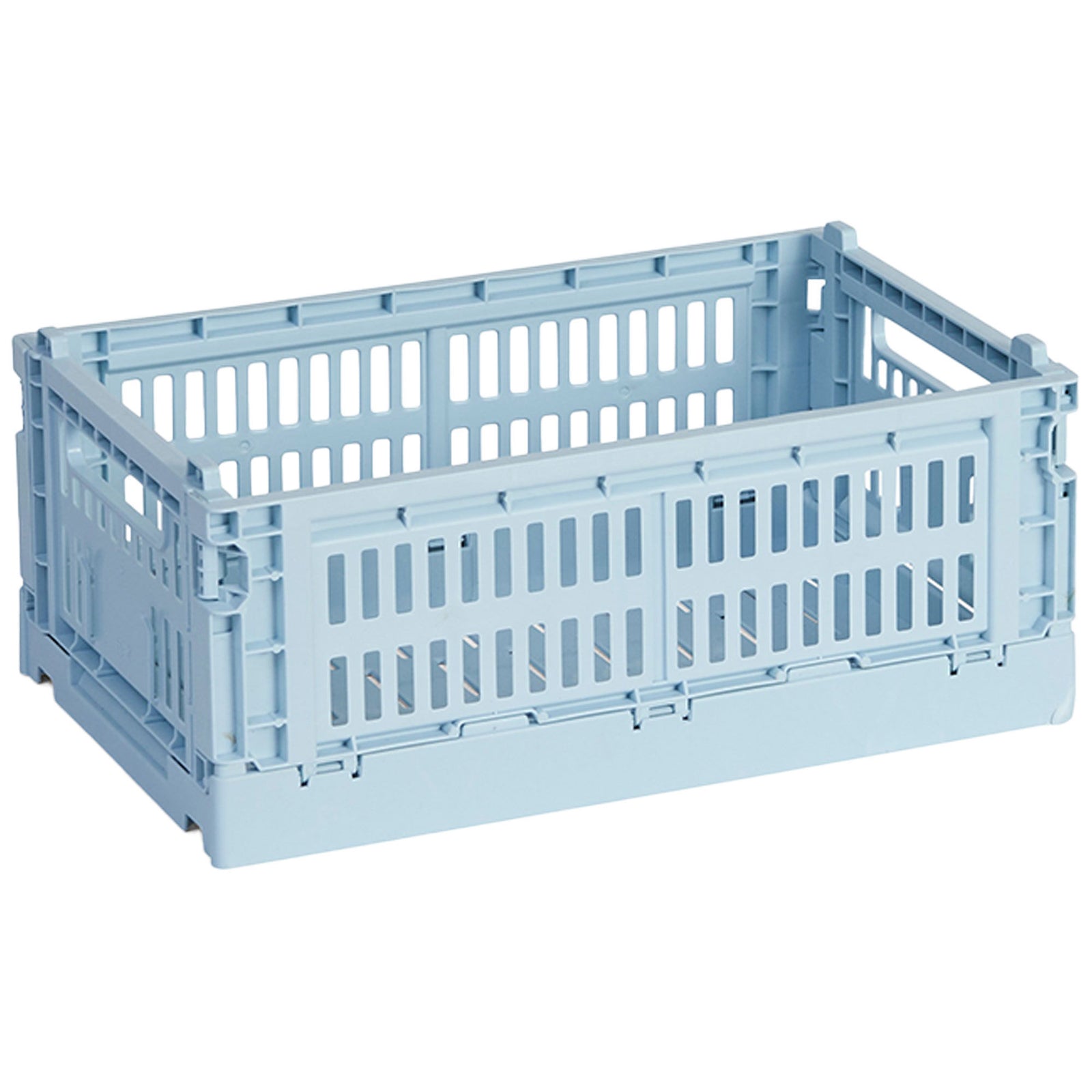 Hay HAY Colour Crate Small Opbevaringskasse, soft blue ❤ produktvisning (Opbevaringsboks)