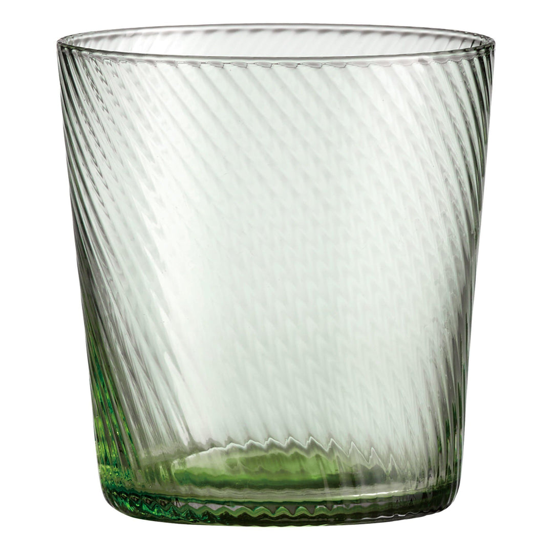 Aida Aida RAW Unique Swirl vandglas 30 cl, grøn ❤ detaljebillede i kategorien Vandglas