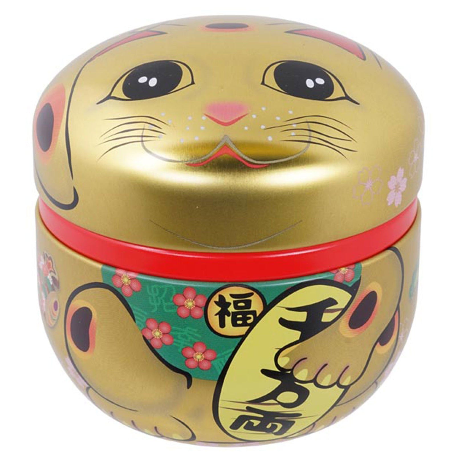 Tokyo design studio Tokyo design studio Lucky Cat tedåse 100 g, guld – detaljebillede (Teholder)