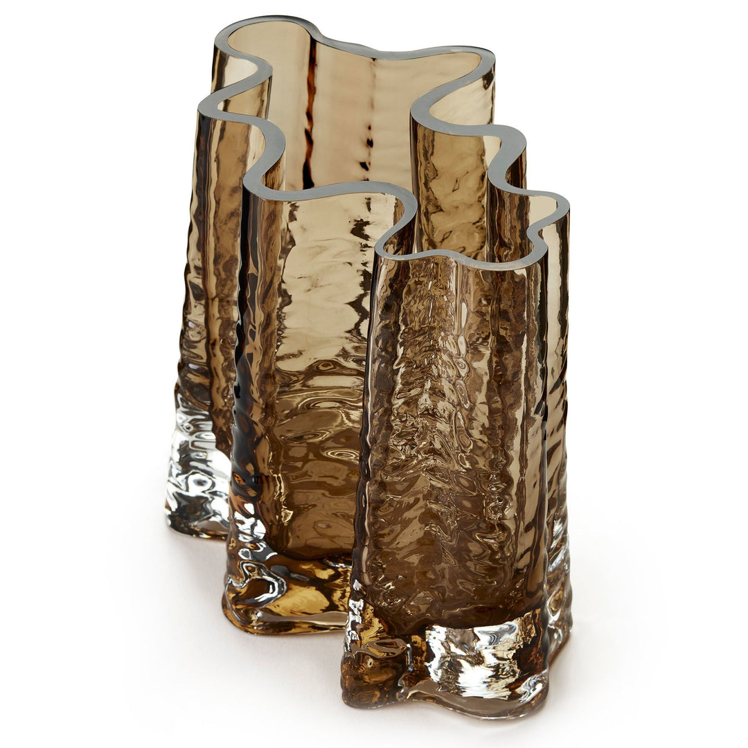 Cooee design Cooee design Gry Wide vase, 19 cm, cognac – vinkelbillede (Vase)