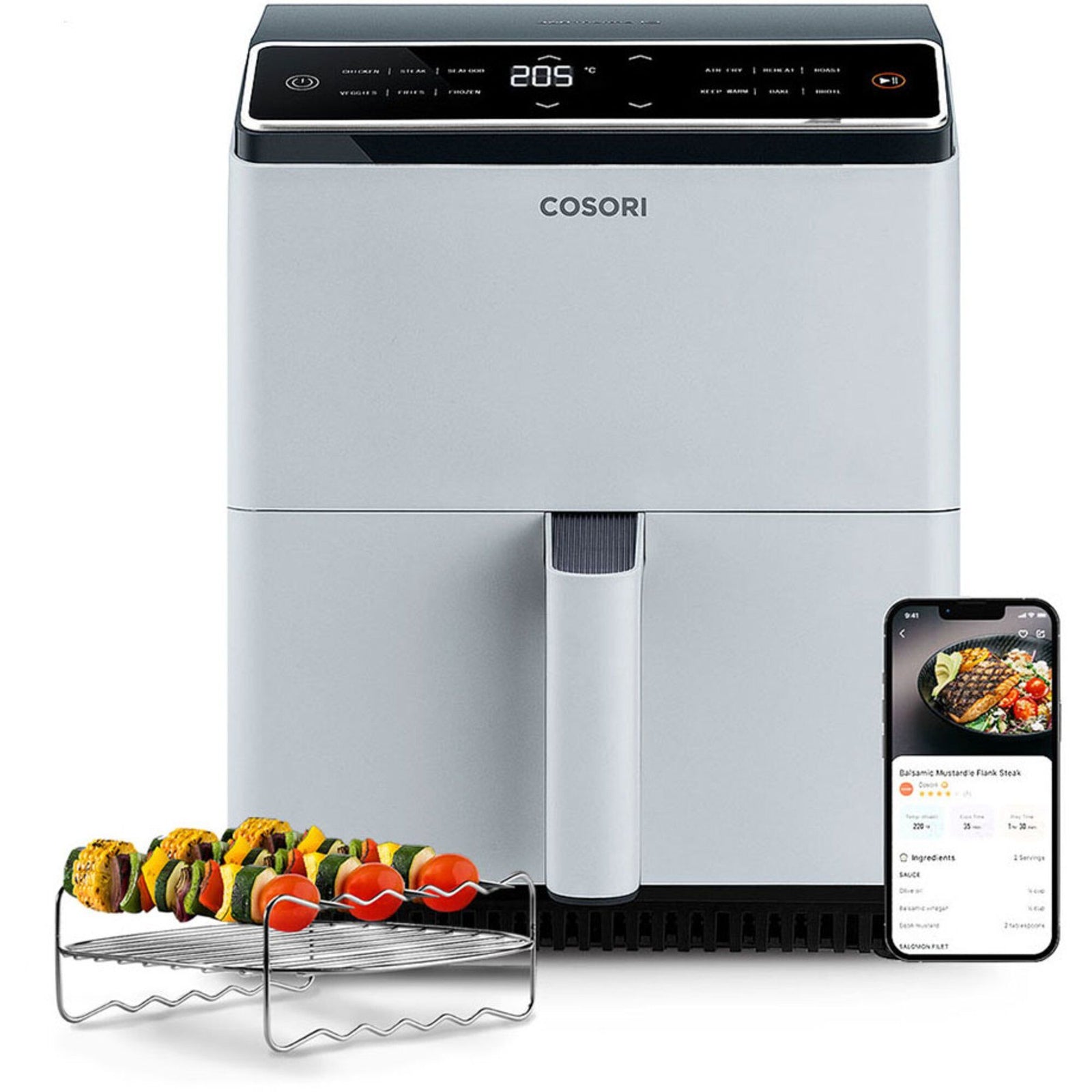 Cosori Cosori Dual Blaze Airfryer, lysegrå – produktvisning (Airfryer)