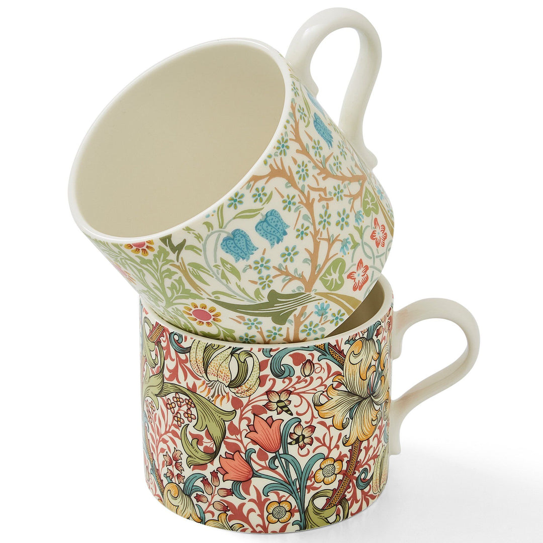Spode Spode Krus 2 stk. blackthorn + golden lily – close-up (Krus)