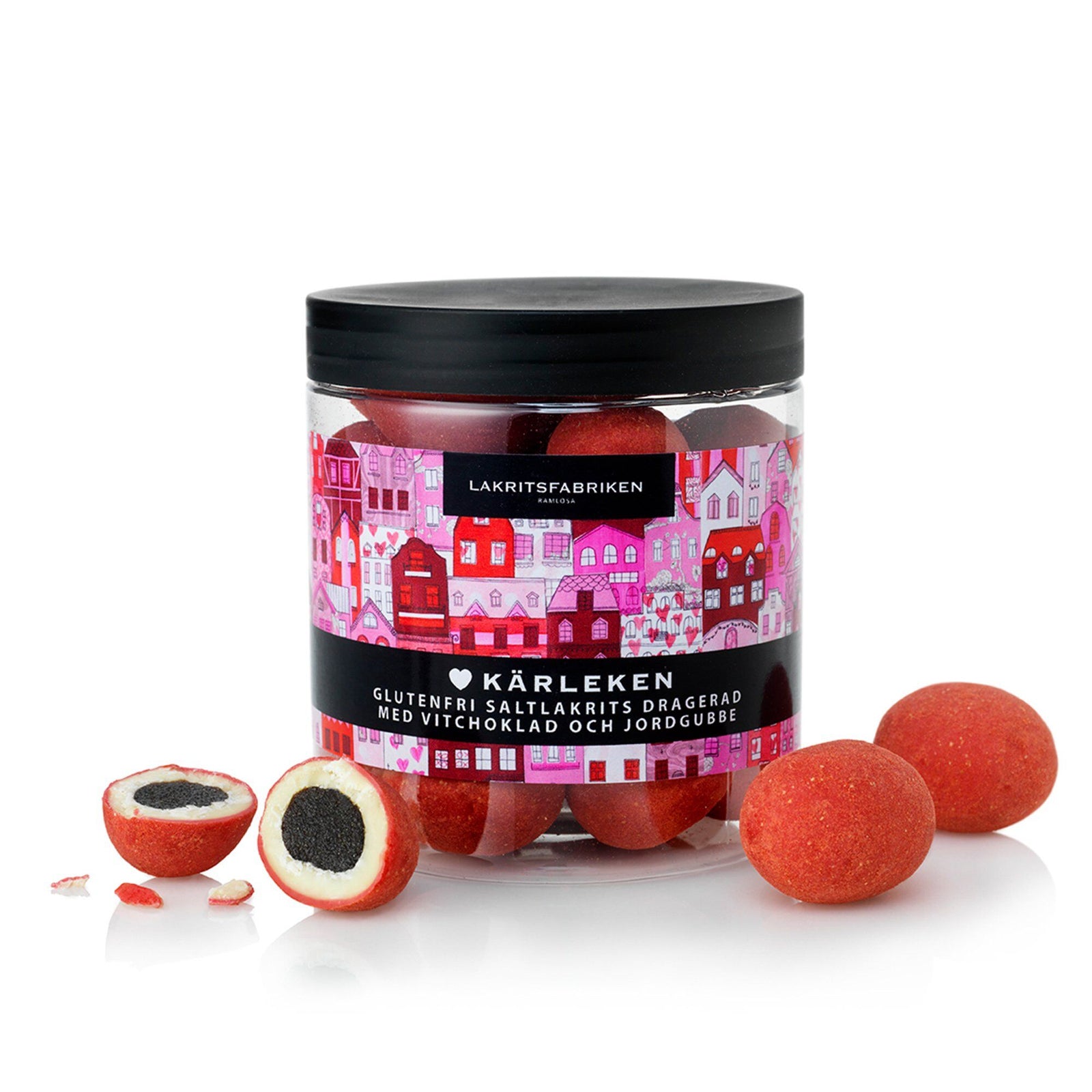 Lakritsfabriken Lakritsfabriken Kærligheden, 150 g – close-up (Lakrids)