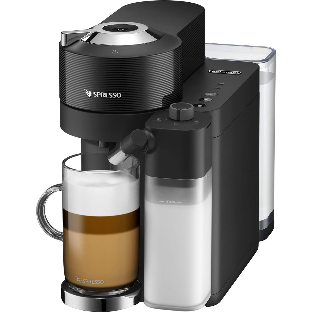 Nespresso Nespresso Vertuo Lattissima kapselmaskine, matt black & glossy ❤ frontbillede (Kapselmaskiner)