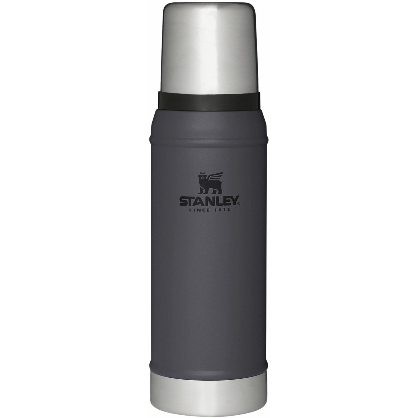 Stanley Stanley Classic Vacuum termoflaske 0,75 liter, charcoal – frontbillede (Termokande)