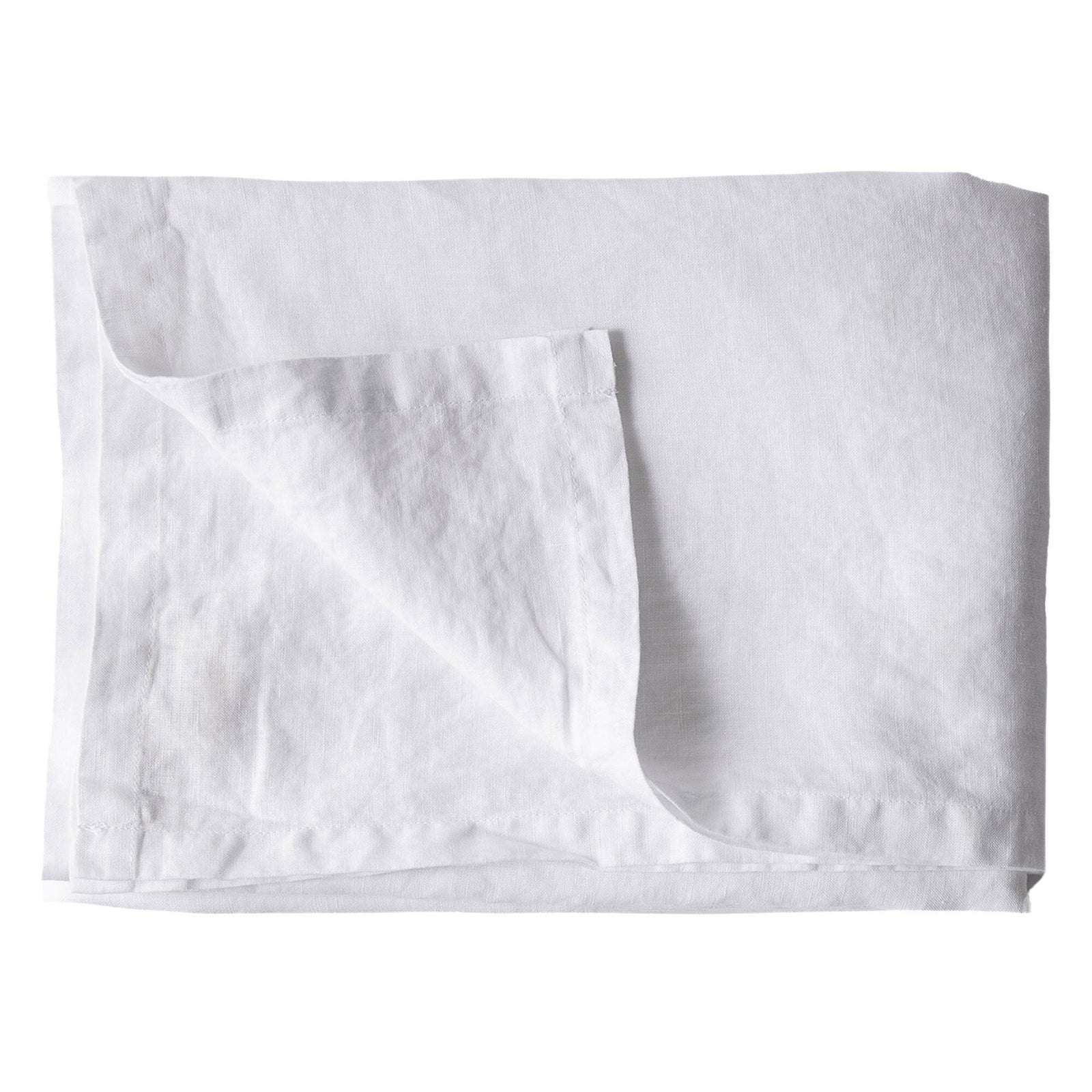 Tell me more Tell me more Dug i hør 145x330 cm, bleached white – produktfoto (Dug)