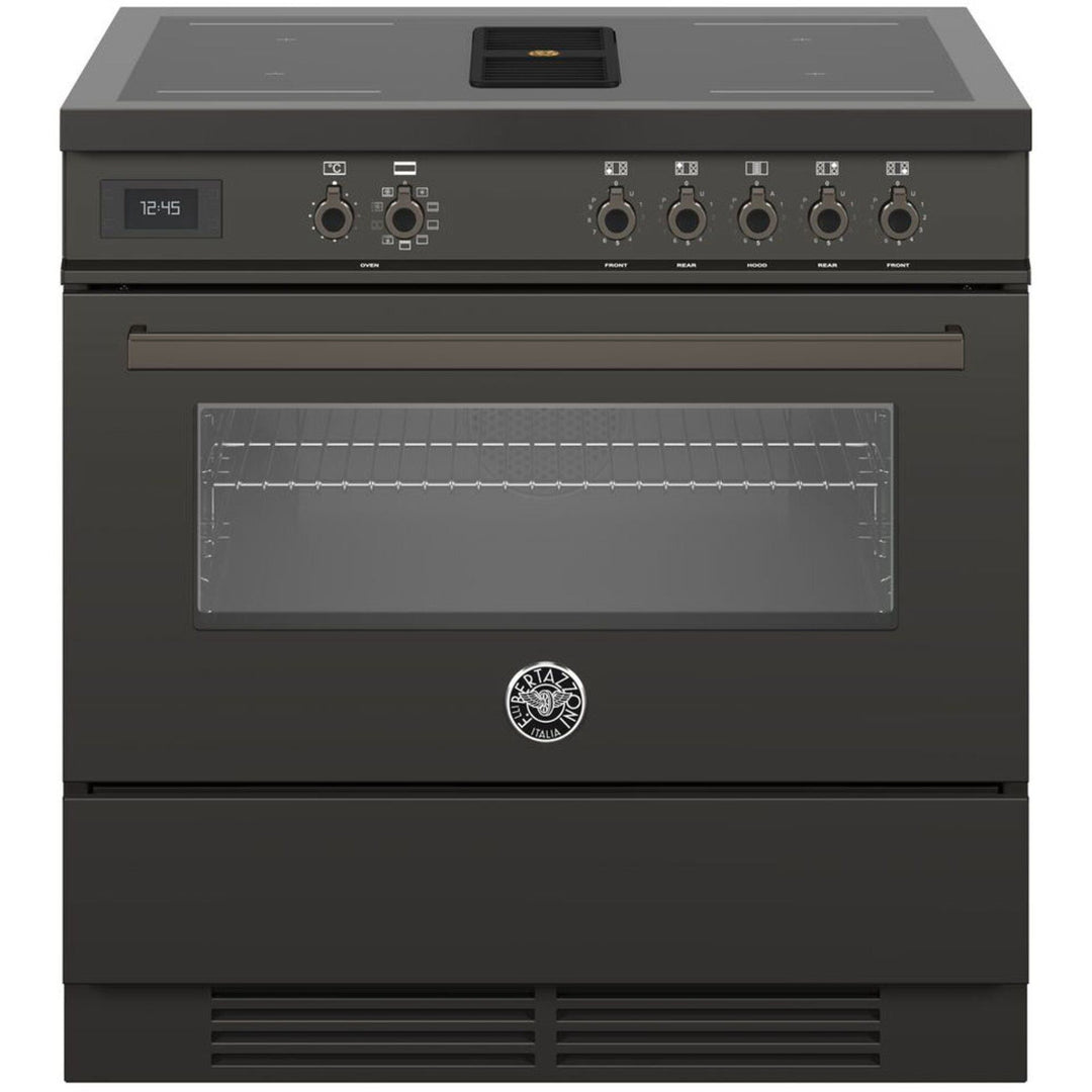 Bertazzoni Bertazzoni PROCH94I1ECAT Komfur med integreret emhætte 90 cm, carbonio – billede i brug (Ovn)